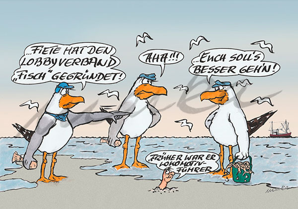 Lobbyverband-Fisch_Maritime-Cartoons-und-Auftragsarbeiten-von-MARKA-DESIGN-Cuxhaven