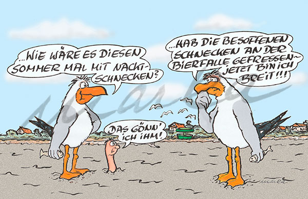 Sommer-mit-Nacktschnecken_Ein-Cartoon-von-MARKA-DESIGN-Cuxhaven